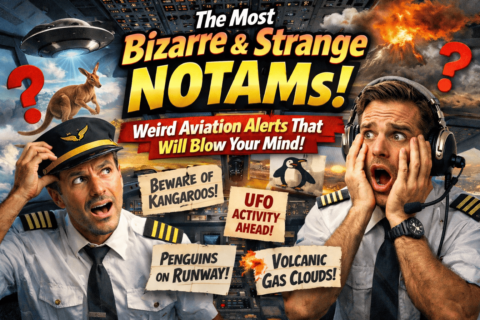 Unusual and bizarre NOTAMs from aviation history