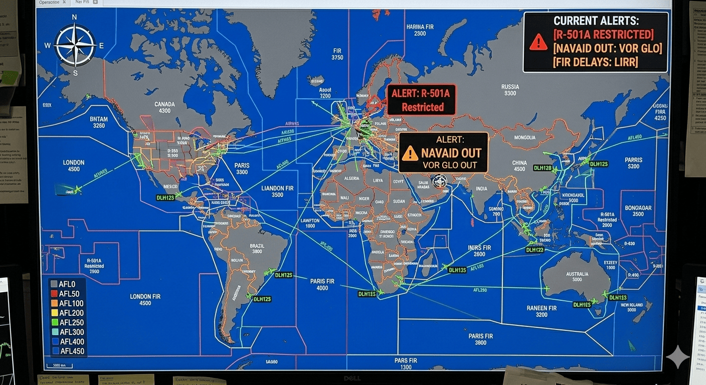 Flight Information Regions and FIR NOTAMs explained