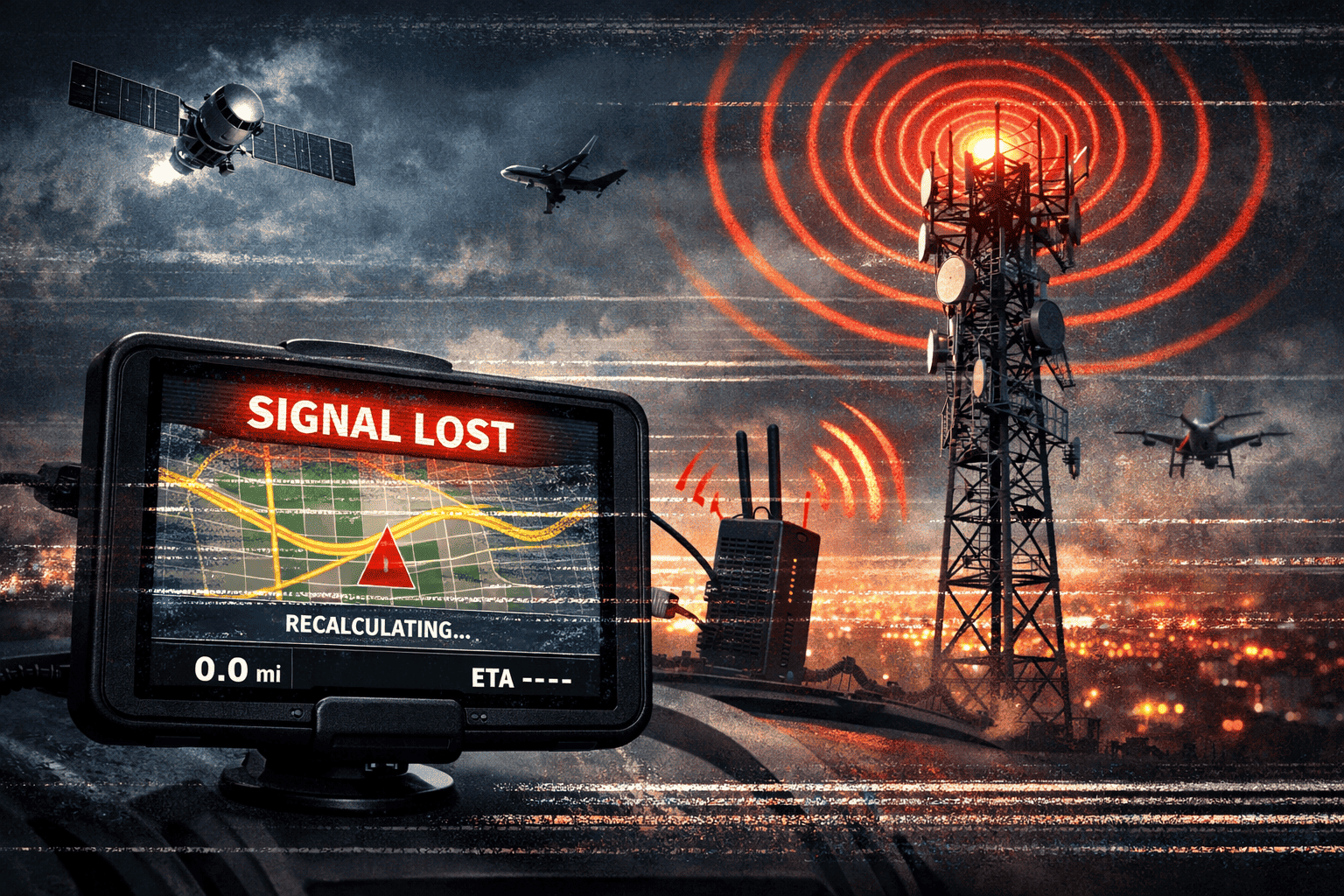 GPS interference, spoofing and jamming affecting aviation