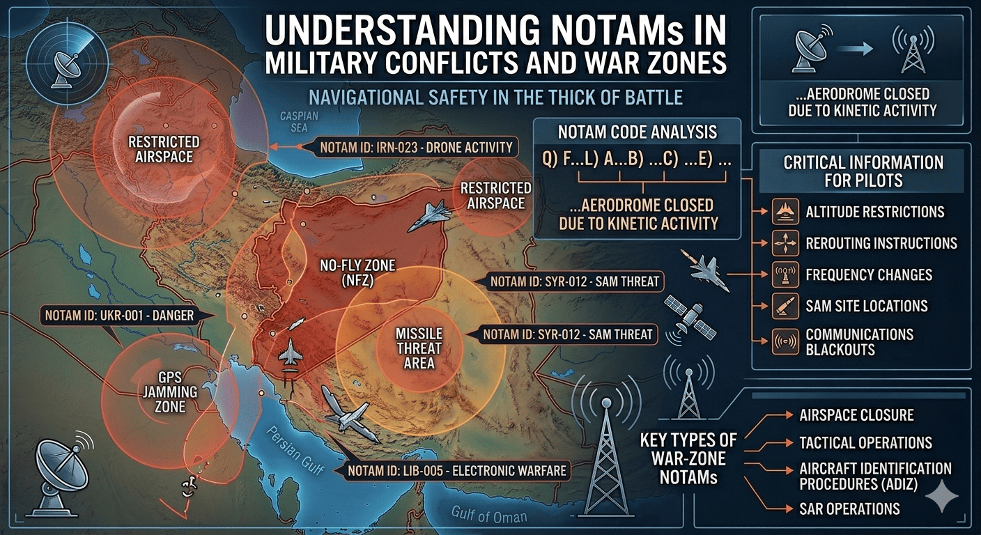Aviation safety in conflict zones and military operations